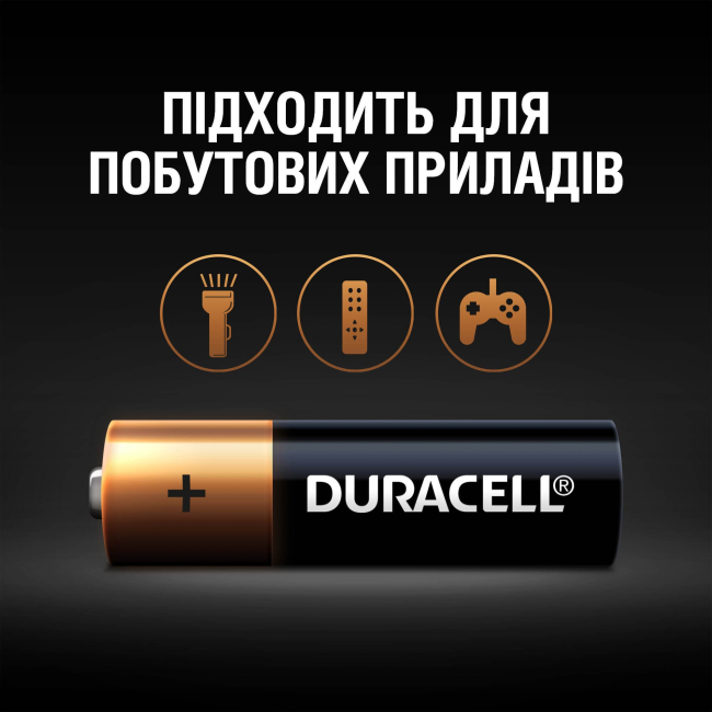 Акумулятори і батарейки - Батарейки лужні Duracell Basic АА 1.5V LR6 12 шт (5000394006546b)#4